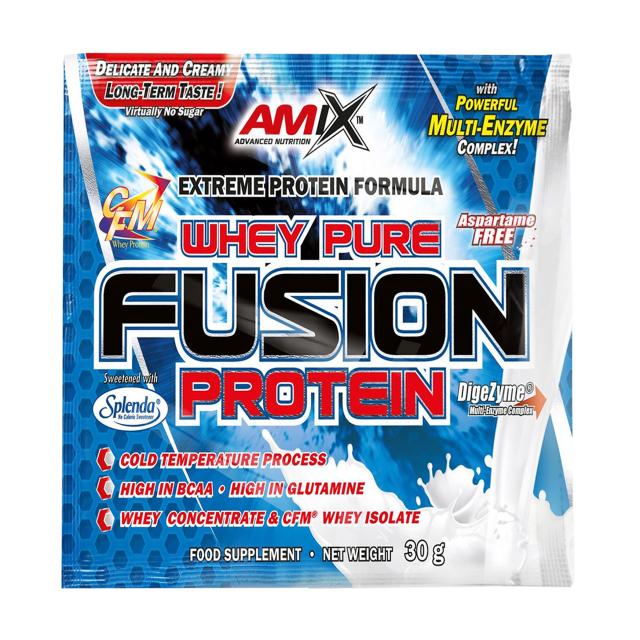 foto харчова добавка протеїн в порошку amix nutrition whey-pro fusion protein подвійний білий шоколад, 30 г
