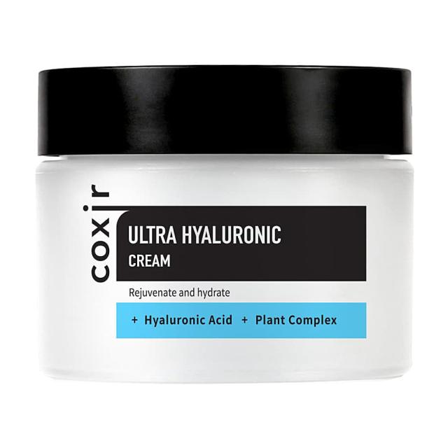 foto зволожувальний крем для обличчя coxir ultra hyaluronic cream, 50 мл