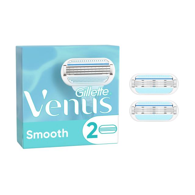 foto змінні картриджі для гоління gillette venus smooth жіночі, 2 шт