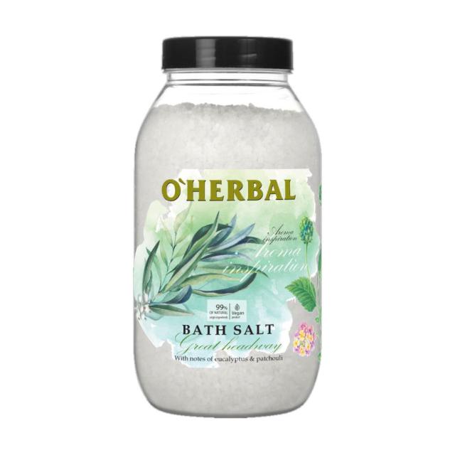 foto сіль для ванн o'herbal aroma inspiration bath salt great headway, 1.1 кг