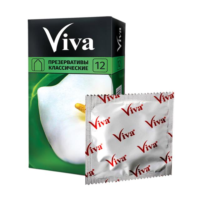 foto презервативи латексні viva класичні, 12 шт