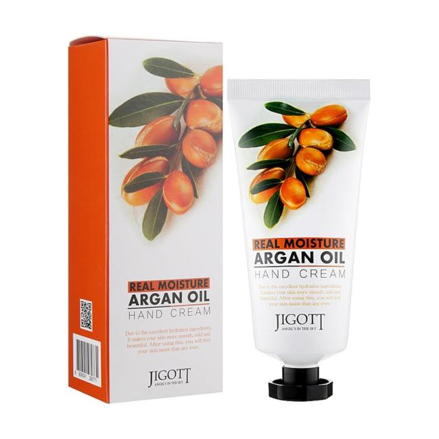 foto крем для рук jigott real moisture argan oil hand cream з аргановою олією, 100 мл