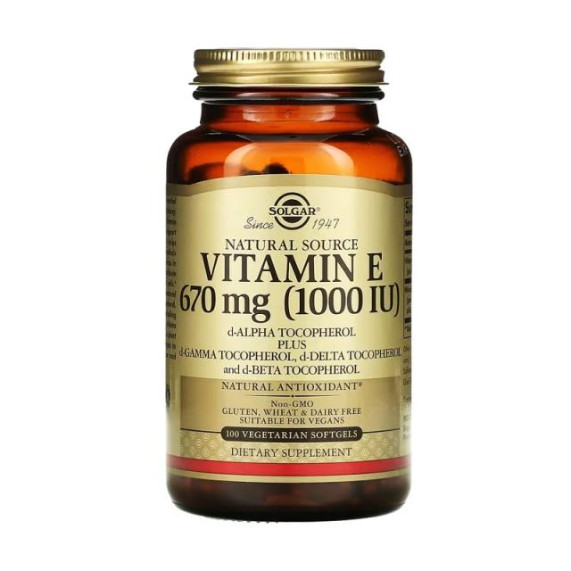 foto харчова добавка вітаміни в таблетках solgar vitamin e вітамін e 670 мг, 1000 мо, 100 шт