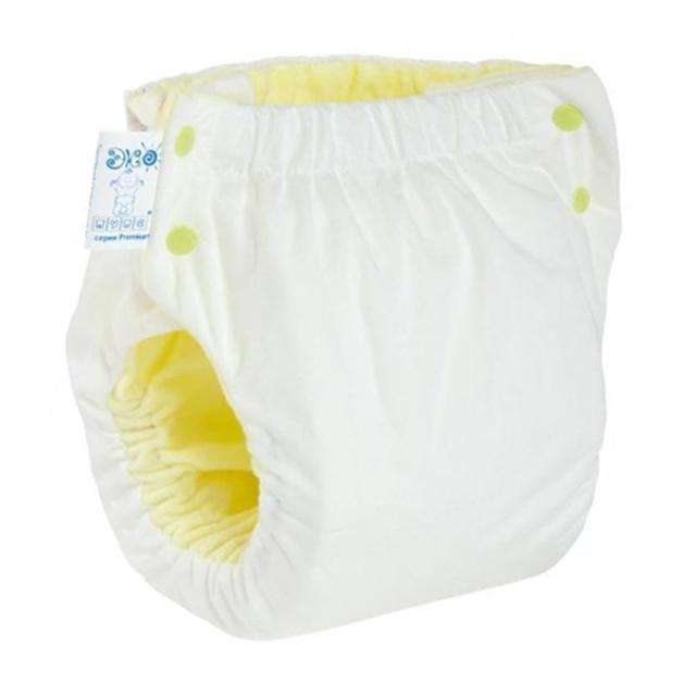 foto підгузник трикотажний еко пупс easy size premium з вкладишем abso maxi, білий, розмір 5-9 (50-74)