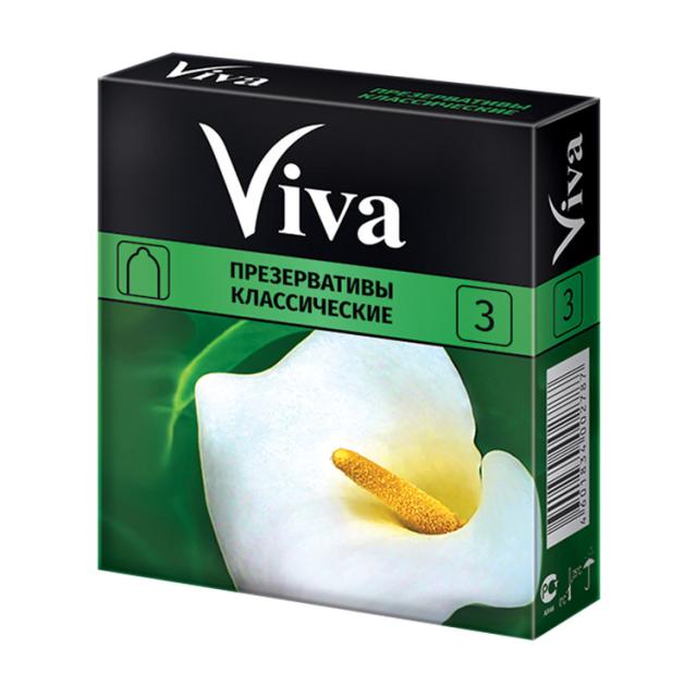 foto презервативи латексні viva класичні, 3 шт