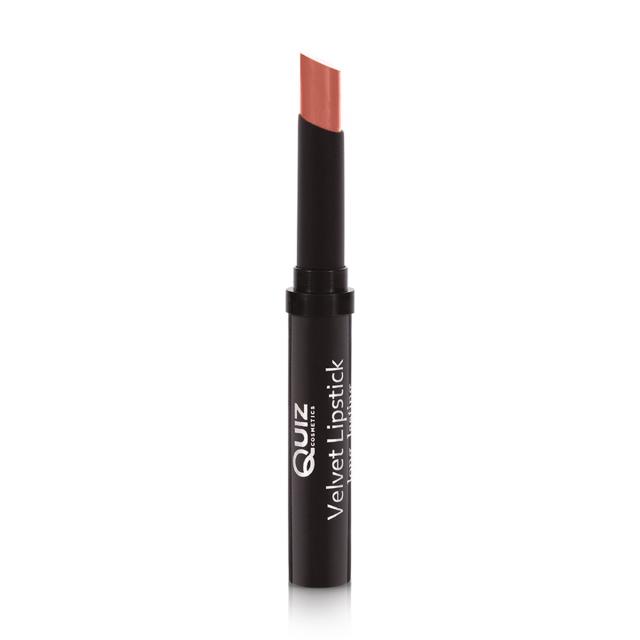 foto стійка помада для губ quiz cosmetics velvet lipstick long lasting 104 cappu-ccino, 3 г