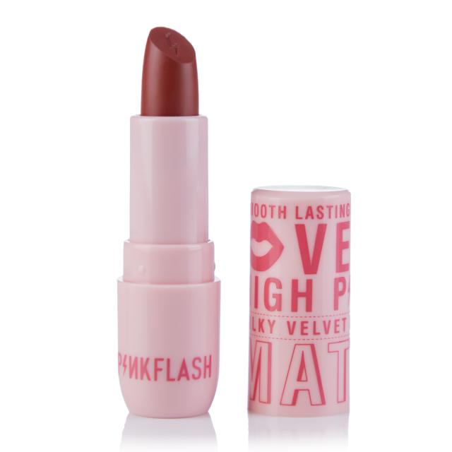 foto матова помада для губ pinkflash silky velvet lipstick or01, 3.4 г