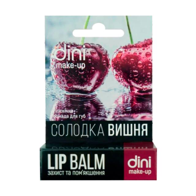 foto гігієнічна помада для губ dini lip balm солодка вишня, 4.5 г