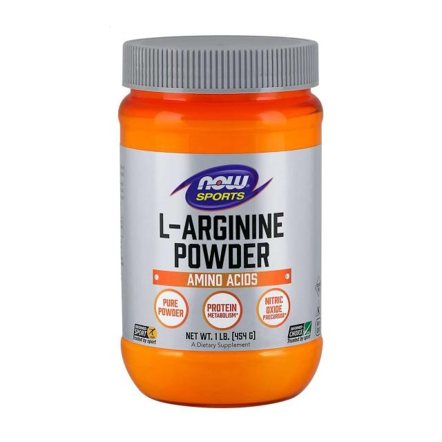 foto харчова добавка в порошку now foods l-arginine l-аргінін 6000 мг, 454 г