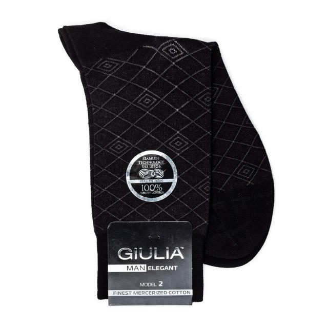 foto шкарпетки чоловічі giulia elegant 203 calzino black р.43-44
