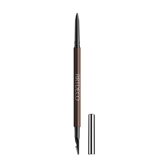 foto водостійкий олівець для брів з щіточкою artdeco ultra fine brow liner 12 deep brunett, 0.9 г