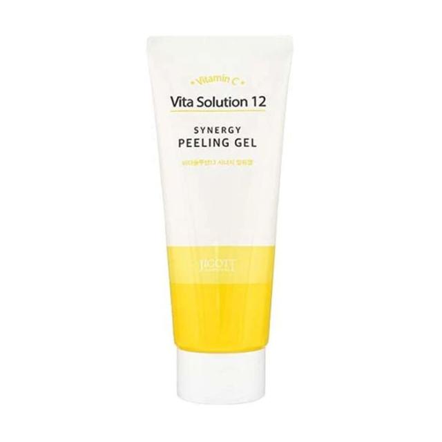 foto пілінг-гель для обличчя jigott vita solution 12 synergy peeling gel, 180 мл