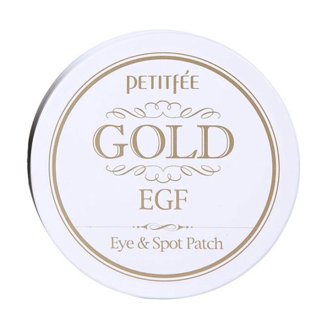 foto гідрогелеві патчі для шкіри навколо очей petitfee & koelf gold&egf eye & spot patch з золотом, 60+30 шт