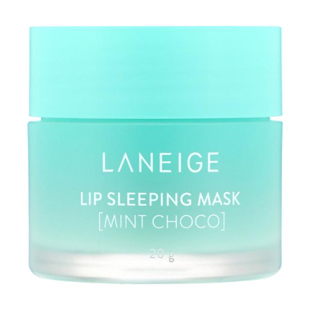 foto нічна відновлювальна маска для губ laneige lip sleeping mask mint choco, 20 г