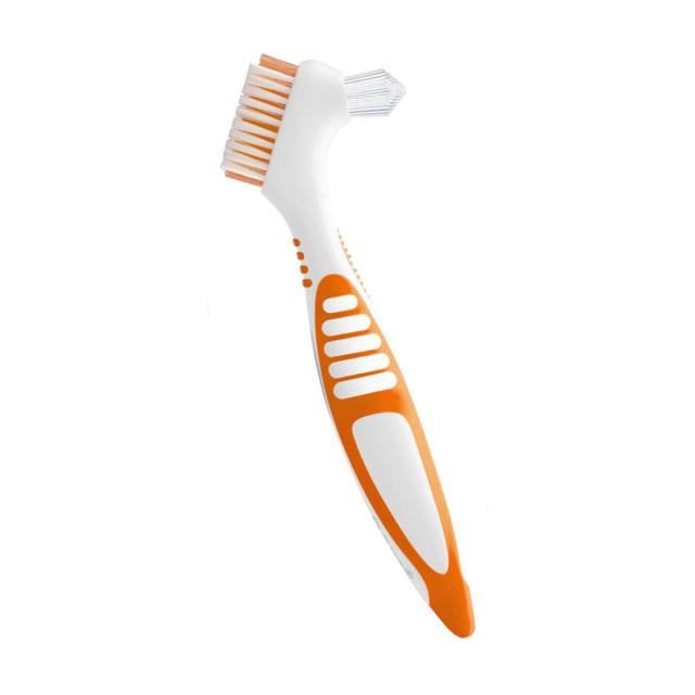 foto щітка для зубних протезів paro swiss denture brush помаранчева, 1 шт
