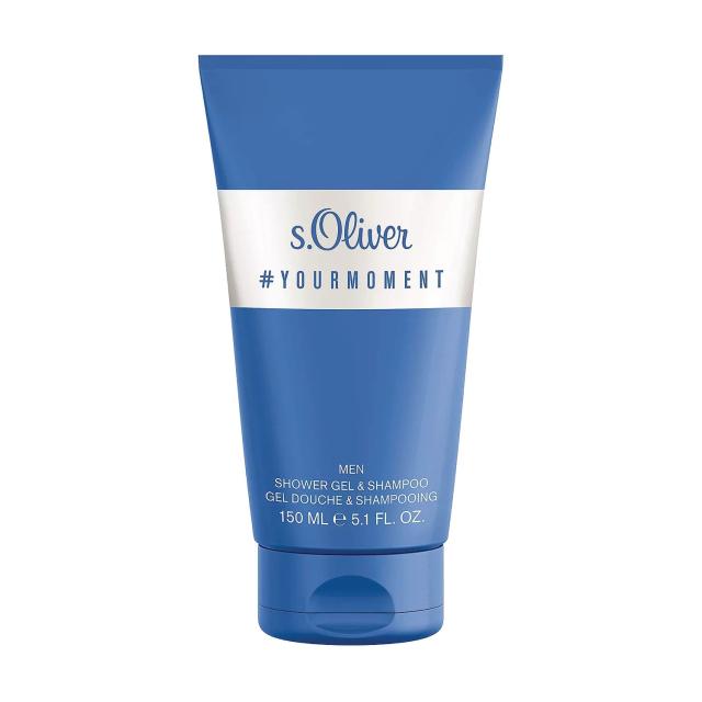 foto парфумований гель-шампунь для душу s.oliver your moment shampoo & shower gel мужской, 150 мл