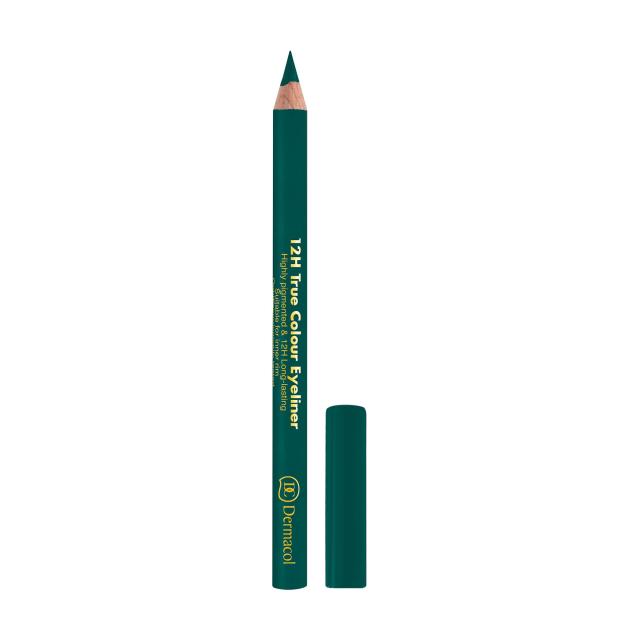 foto олівець для очей dermacol true colour 12h стійкий (зелений) 05, 2г