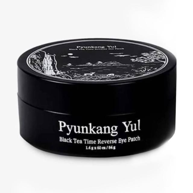foto патчі для шкіри навколо очей pyunkang yul black tea time reverse eye patch із ферментованим екстрактом чорного чаю, 60 шт
