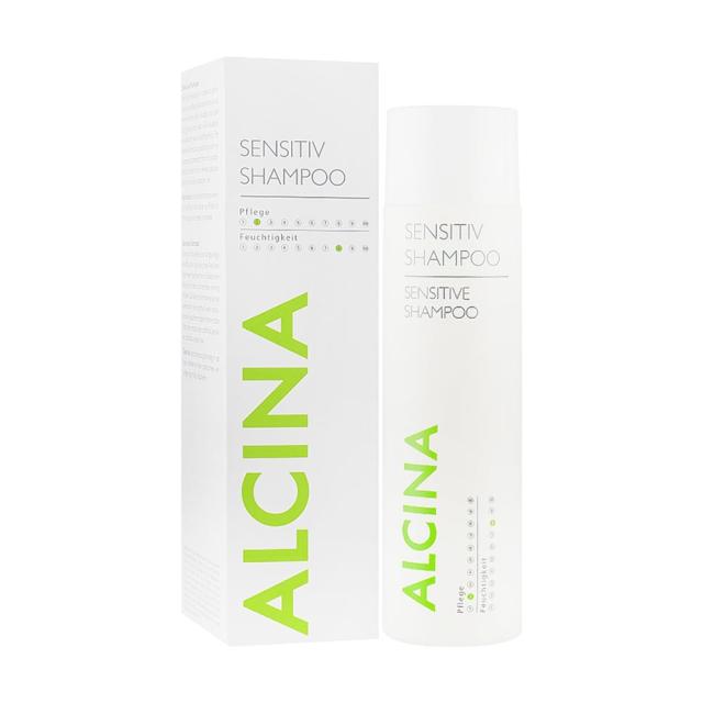 foto шампунь alcina hair care sensitiv shampoo для чутливої шкіри голови, 250 мл