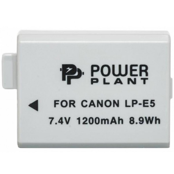 foto акумулятор для фотокамери powerplant canon lp-e5 1200mah (dv00dv1225)