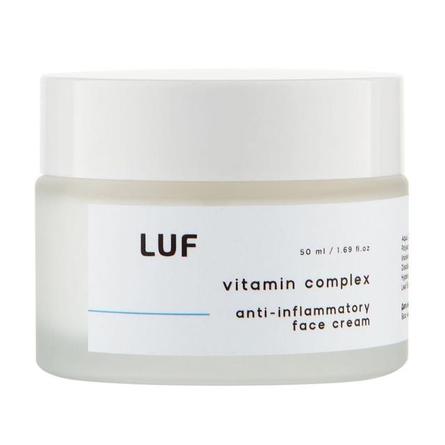 foto концентрований протизапальний крем для обличчя luff active vitamin complex face cream вітамінний комплекс, 50 мл