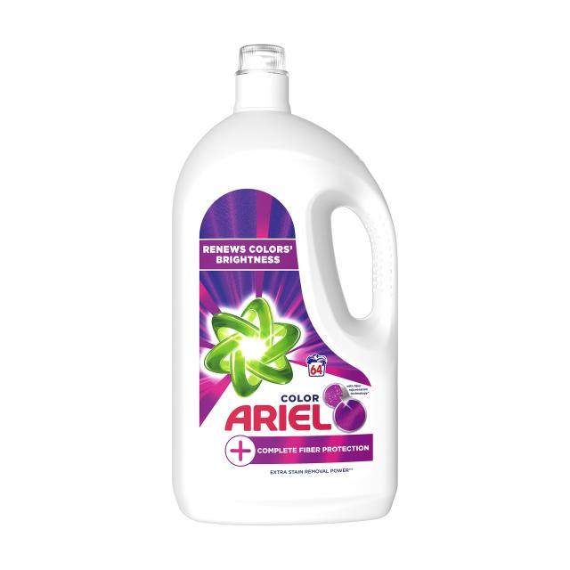 foto гель для прання ariel color + повний захист волокон, 64 цикли прання, 3.575 л