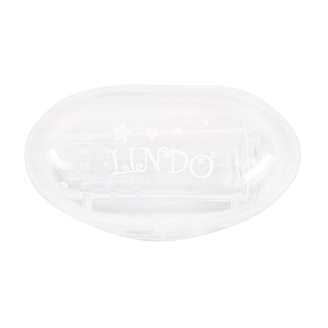 foto дитяча зубна щітка для зубів lindo pk 073 в футлярі, білий
