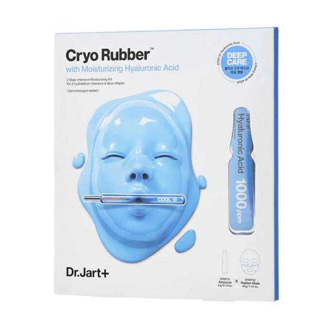 foto альгінатна маска для обличчя dr. jart+ cryo rubber with moisturizing hyaluronic acid зволоження, 44 г