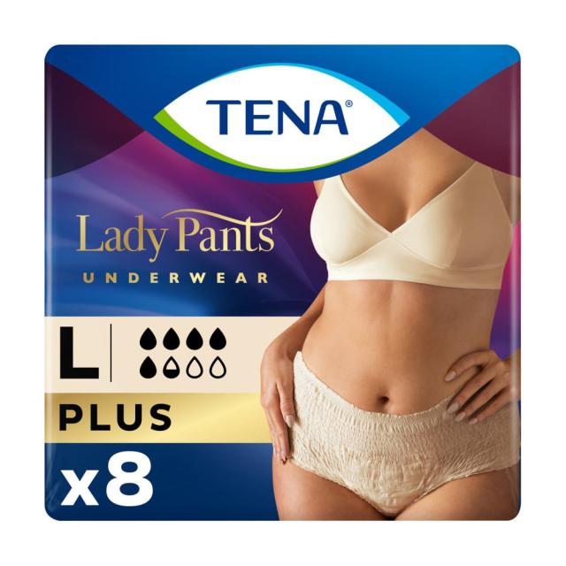 foto урологічні труси жіночі tena lady slim pants normal, l (95-125 см), 8 шт