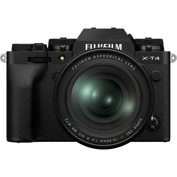 foto фотокамера бездзеркальна fujifilm x-t4 + xf 16-80 f4 kit black (16651277)
