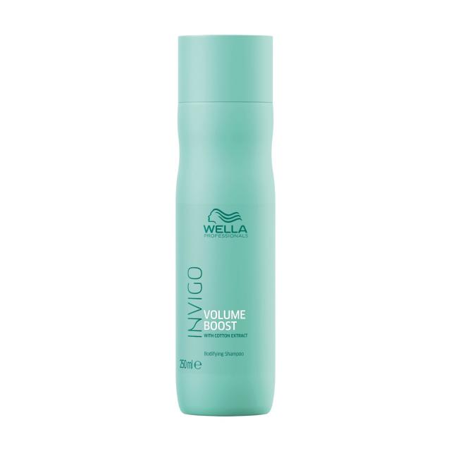 foto шампунь для волосся wella professionals invigo volume boost shampoo для надання об'єму, з екстрактом бавовни, 250 мл