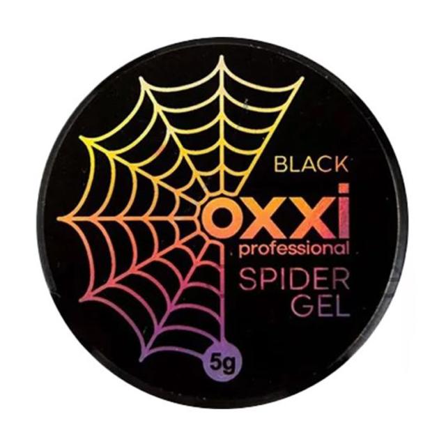 foto гель-павутинка для манікюру oxxi professional spider gel black, 5 г