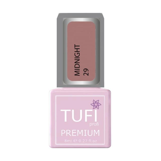 foto гель-лак для нігтів tufi profi premium midnight 29 рожевий кварц, 8 мл