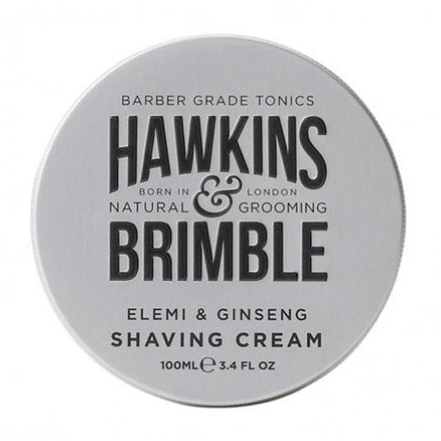foto чоловічий крем для гоління hawkins & brimble elemi & ginseng shaving cream, 100 мл