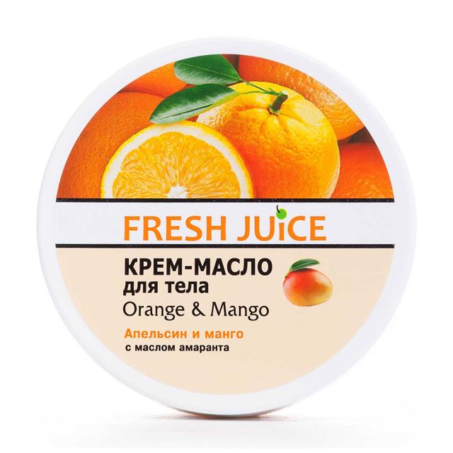 foto крем-олія для тіла fresh juice апельсин та манго, 225мл