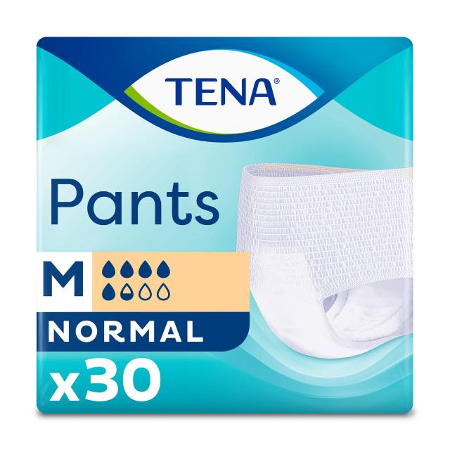 foto урологічні труси-підгузки для дорослих tena pants normal, розмір medium (80–110 см), 30 шт