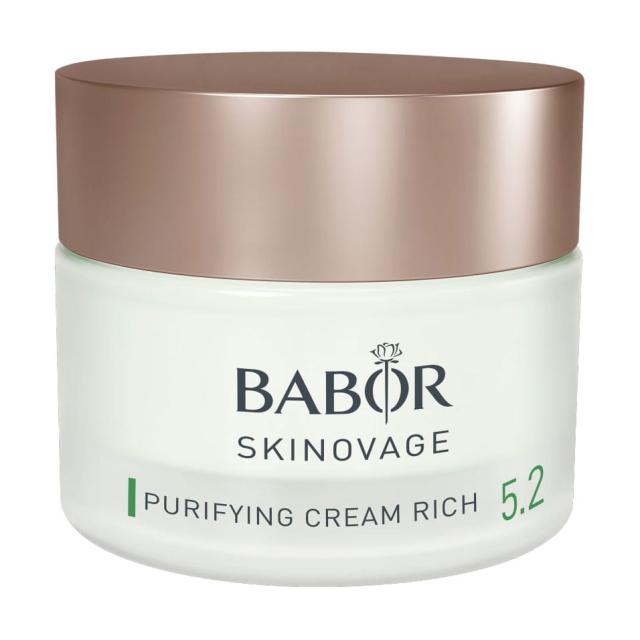 foto крем для обличчя babor skinovage purifying cream rich 5.2 для проблемної шкіри, 50 мл
