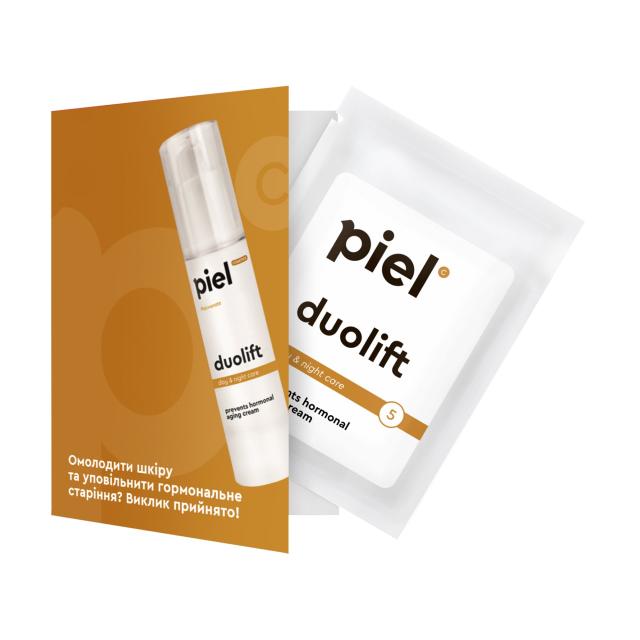 foto ліфтинг-крем для обличчя piel cosmetics rejuvenate duolift cream з рослинними естрогенами, 3 мл (саше)