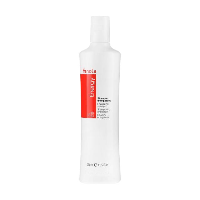foto шампунь fanola energizing shampoo ph 5.0–5.5 проти випадіння волосся, 350 мл
