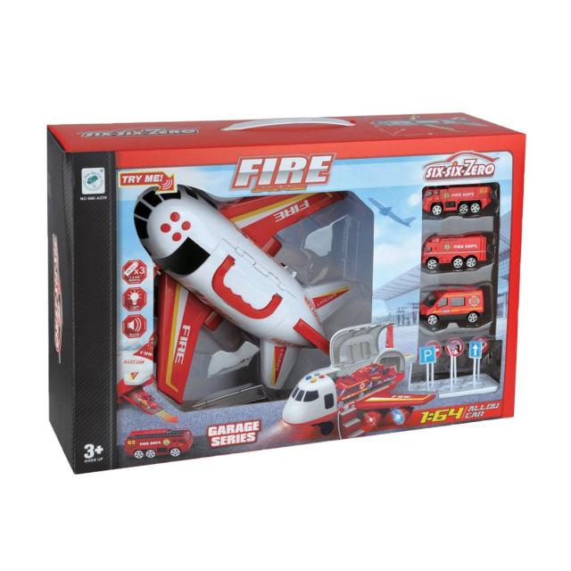 foto іграшка six-six zero літак пожежний, зі звуком та світлом, від 3 років (ept574288)