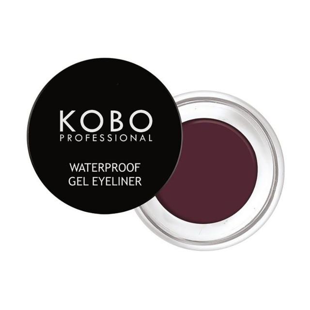 foto водостійка підводка для очей kobo professional waterproof gel eyeliner, plum, 6 г