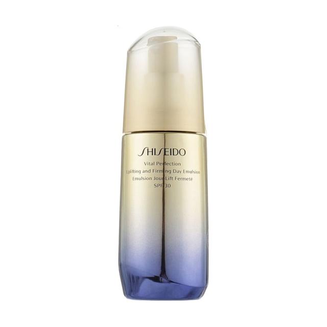 foto денна емульсія для обличчя shiseido vital perfection uplifting and firming day emulsion spf 30, 75 мл