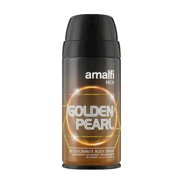 foto чоловічий дезодорант-спрей amalfi men golden pearl, 150 мл