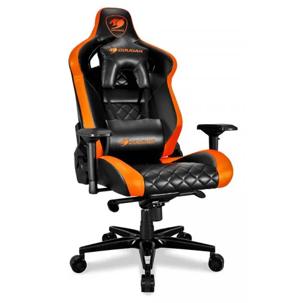 foto крісло для геймерів cougar armor titan pro black/orange