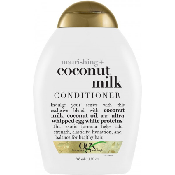 foto бальзам для волосся ogx coconut milk поживний з кокосовим молоком 385 мл (0022796970060)