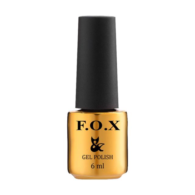 foto гель-лак для нігтів f.o.x gel polish gold pigment 255, 6 мл