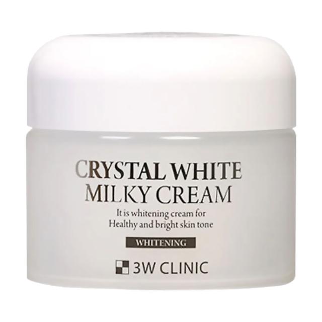 foto крем для обличчя 3w clinic crystal white milky cream освітлення та сяяння, 50 г