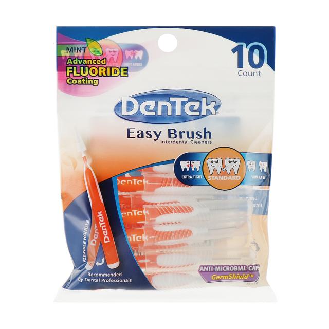 foto щітки для міжзубних проміжків dentek зручне очищення для стандартних проміжків, 10 шт