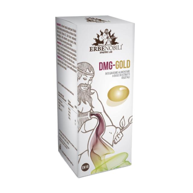 foto харчова добавка в краплях erbenobili dmg-gold для підтримки здоров'я нервової системи та імунітету, 50 мл