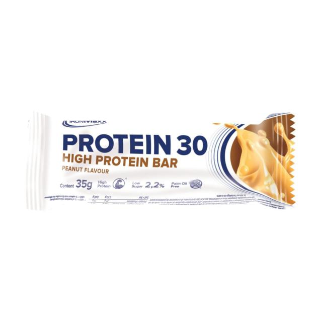 foto батончик з високим вмістом протеїну ironmaxx protein 30 арахіс, 35 г